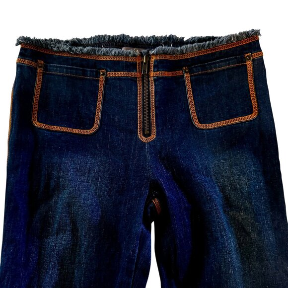 Perfect for Festival Vibe! 5/48 Low Rise Wide Leg Jeans Size 6 or 29 - Picture 6 of 13